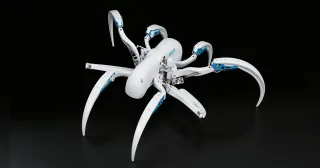 Imagen oficial del demostrador BionicWheelBot publicada por Festo.