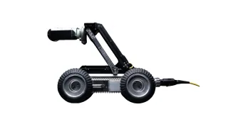 Pipe Trekker A-150 con su cámara y ruedas en la imagen oficial de producto.