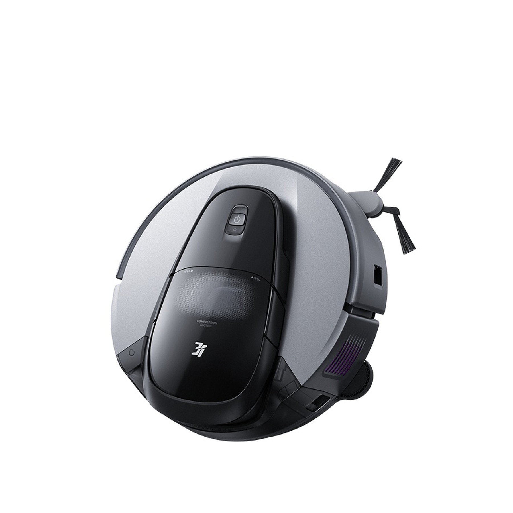 Render oficial del 3i G10+ completo, inclinado para mostrar carcasa, ruedas y cepillo.