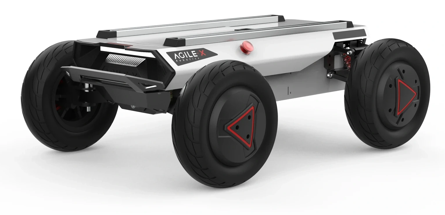Render oficial de HUNTER SE publicado por AgileX Robotics.