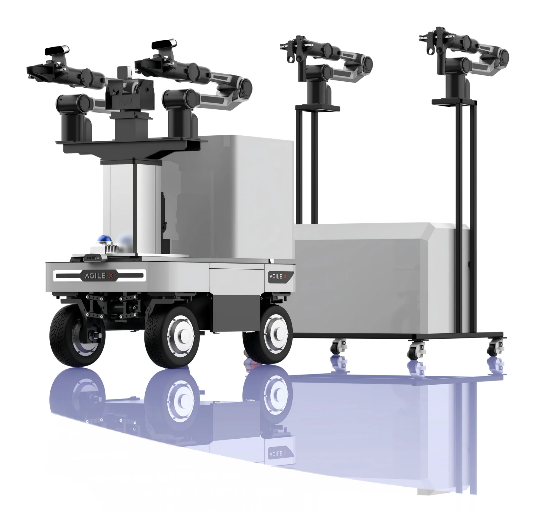 Render oficial de Modular ALOHA publicado por AgileX Robotics.