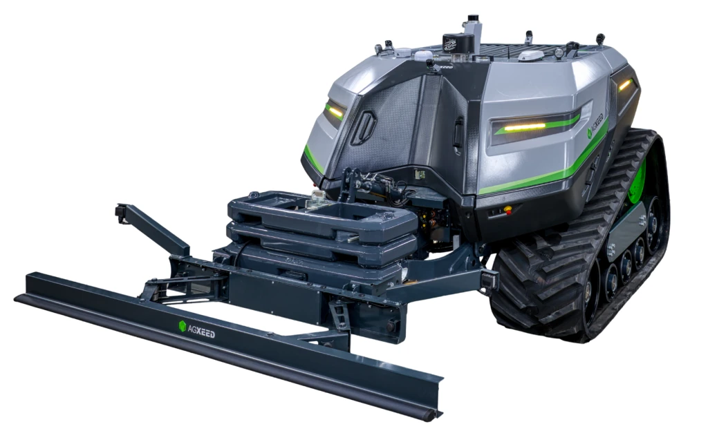 Render oficial del AgBot T2 7 SERIES publicado por AgXeed.