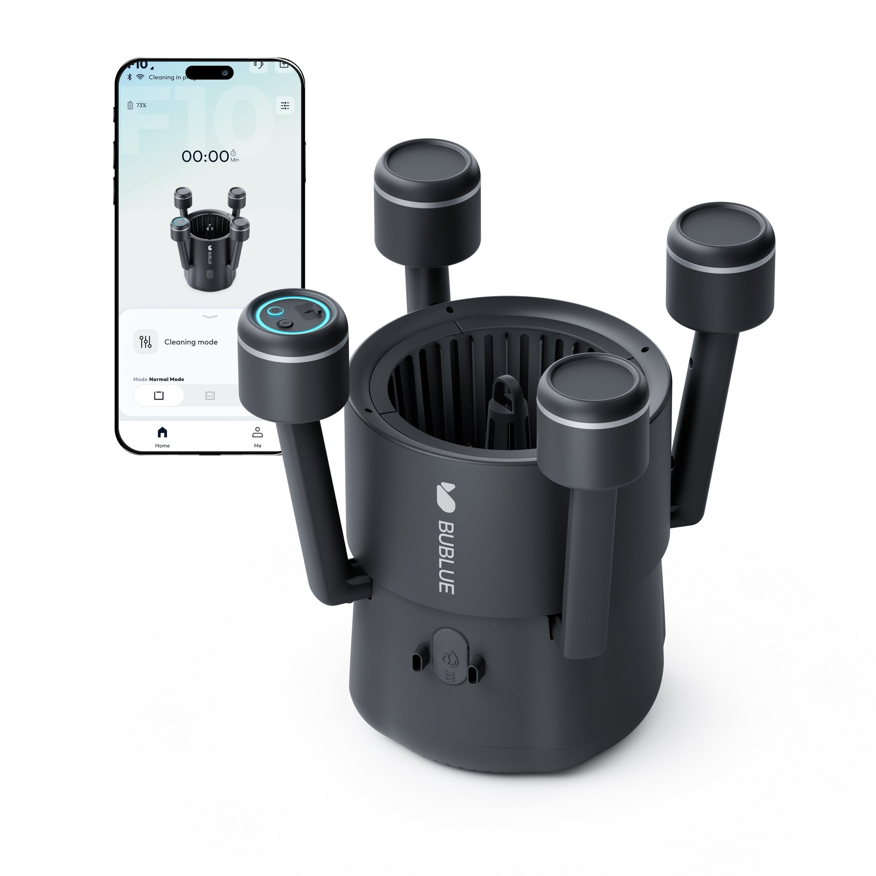 Render oficial del robot de superficie BUBLUE BuVortex V5, cuya ficha comercial asociada aparece como F10.
