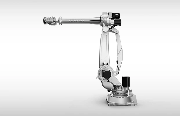 Imagen oficial del robot industrial Comau NJ-165-3.0 completo.