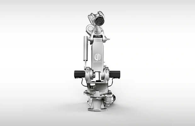 Imagen oficial del robot industrial Comau NJ-370-2.7 completo.
