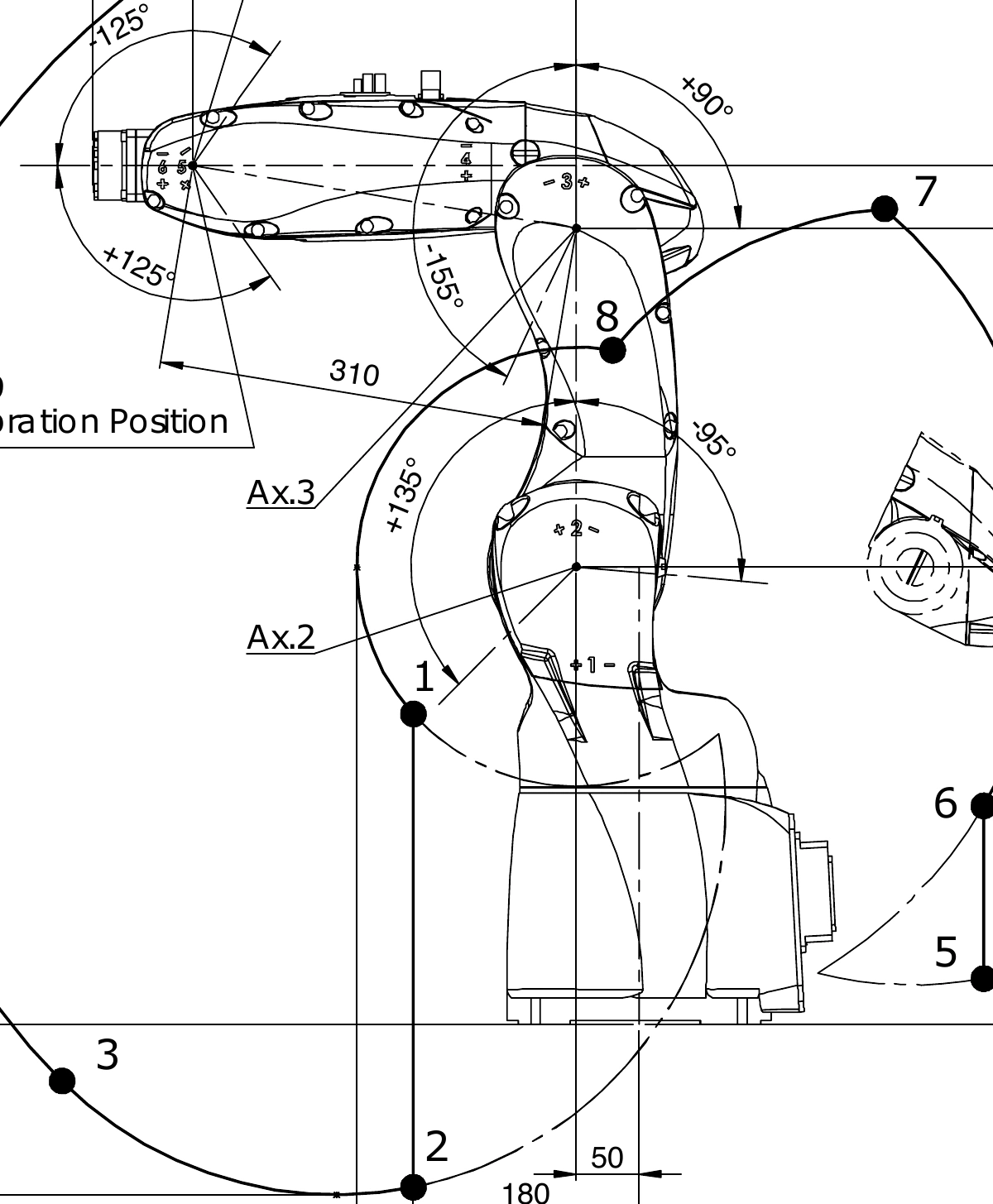 Vista completa del Racer-3-0.63 extraída del plano técnico oficial de Comau.
