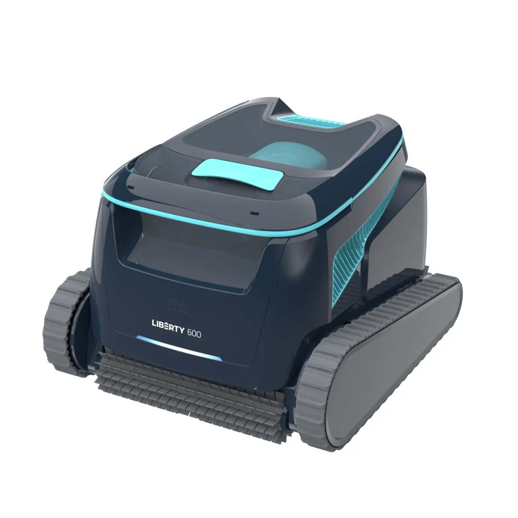 Render oficial del robot de piscina Dolphin LIBERTY 600 completo.