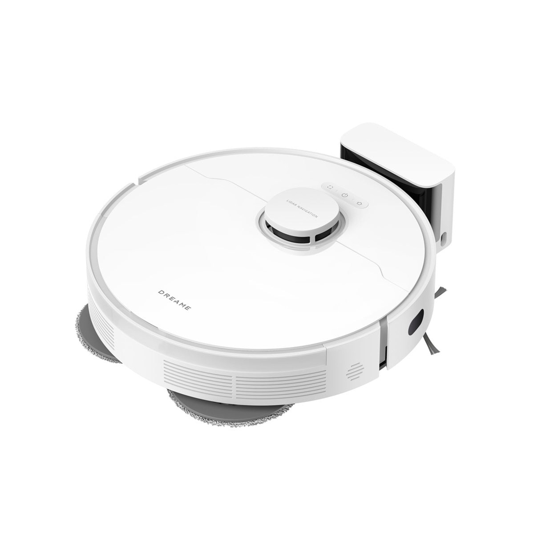 Render oficial de Dreame L10s Pro Gen 3 junto a su base de carga.