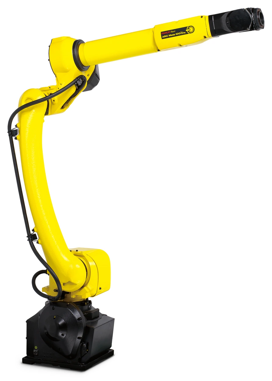 Vista oficial del robot FANUC ARC Mate 100iD/8L.