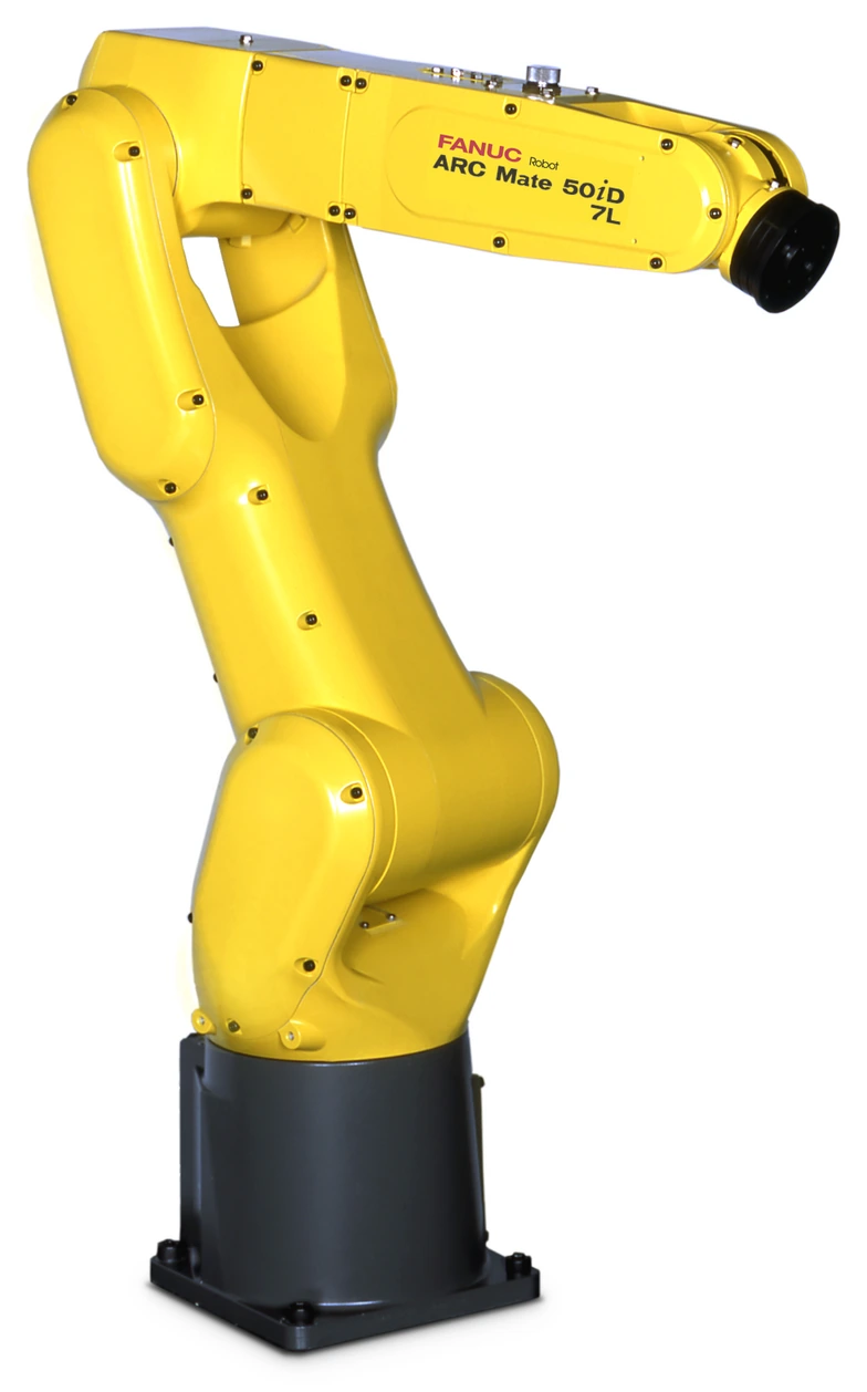 Vista oficial del robot FANUC ARC Mate 50iD/7L.
