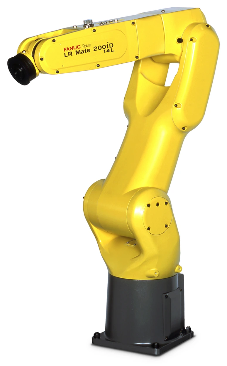 Vista oficial del robot FANUC LR Mate 200iD/14L.