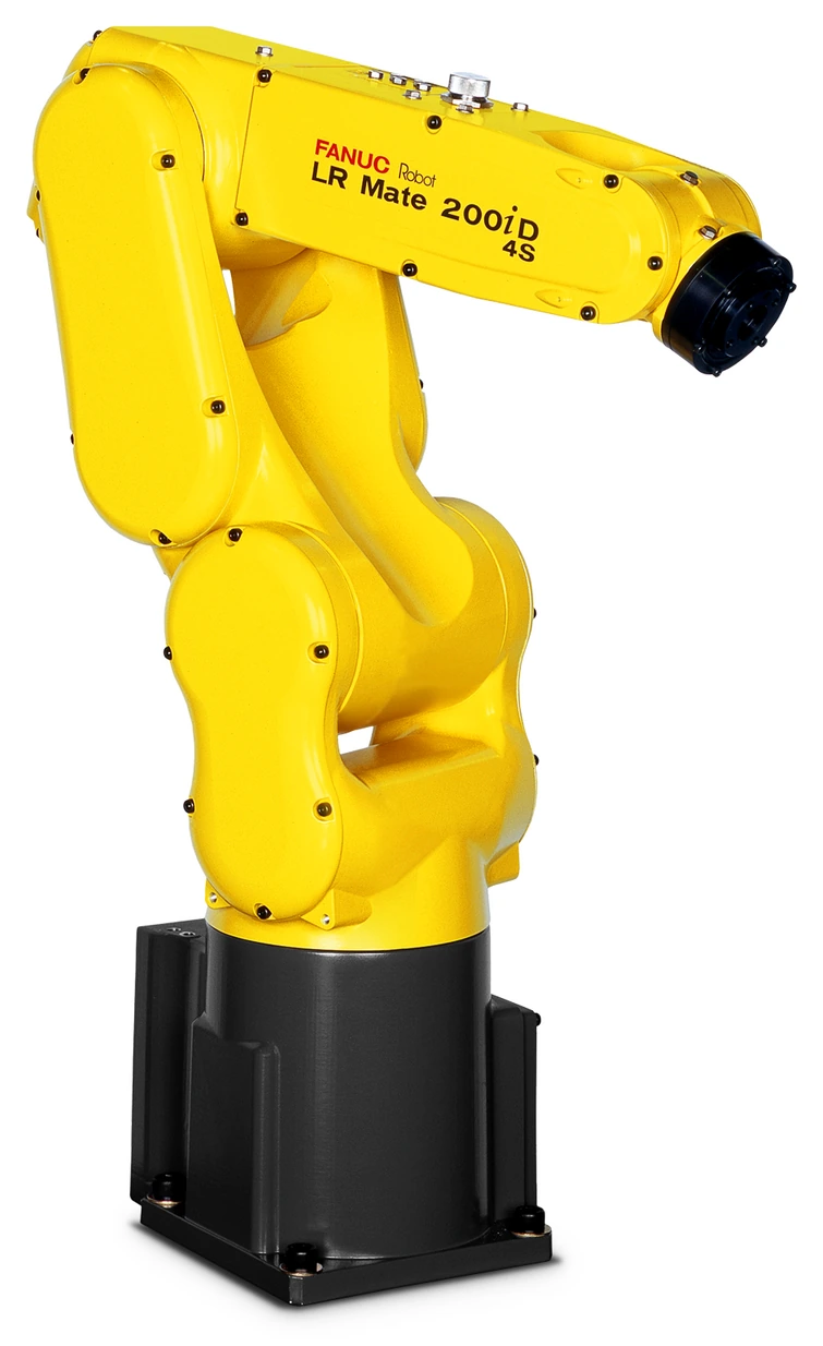 Vista oficial del robot FANUC LR Mate 200iD/4S.