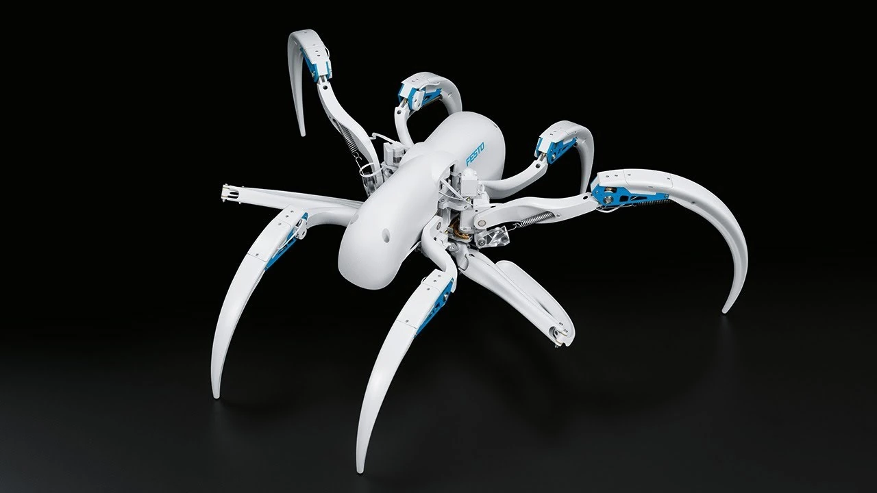 Imagen oficial del demostrador BionicWheelBot publicada por Festo.