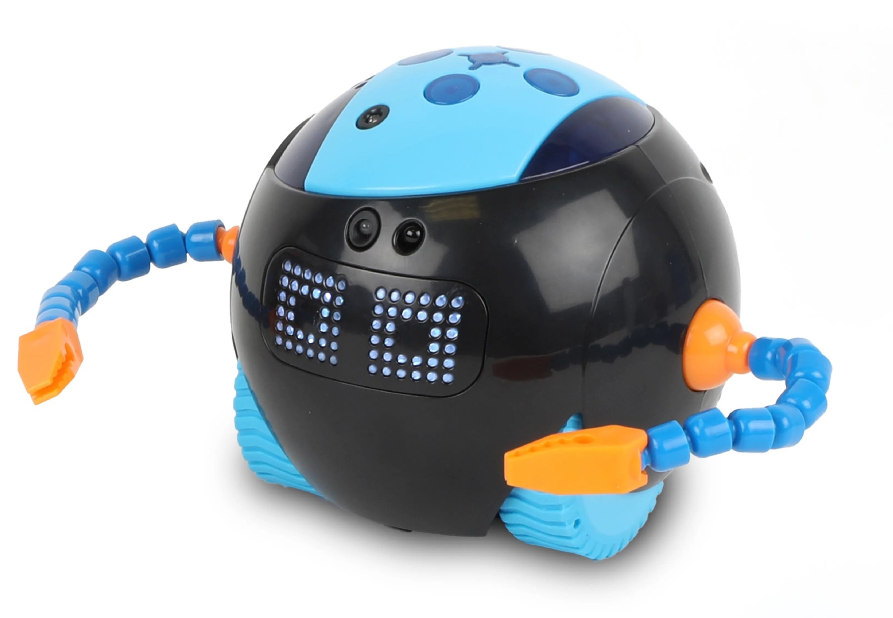 Imagen de producto de Cooper the STEM Robot completo, con pantalla frontal y brazos articulados, publicada por STEMfinity.