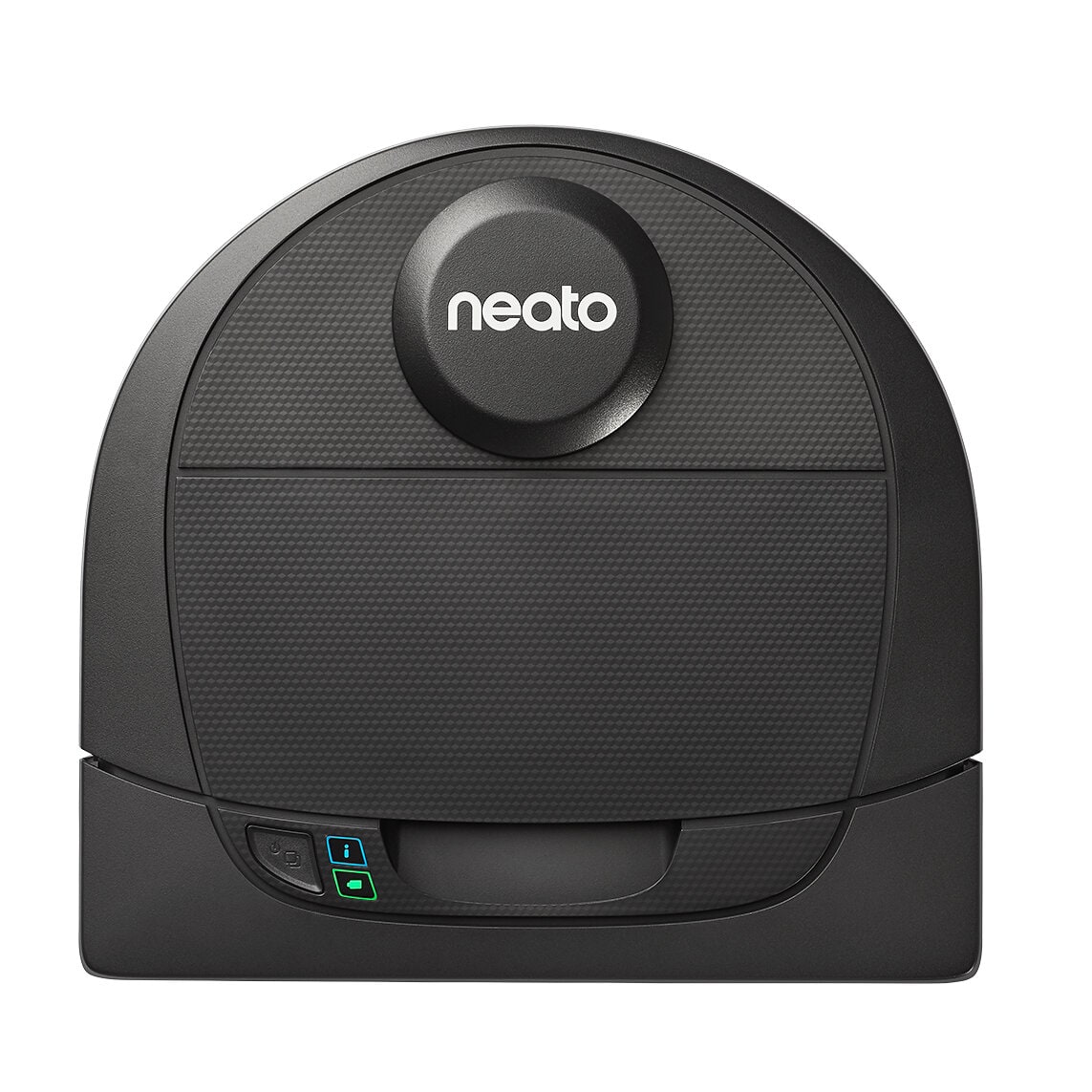 Imagen oficial del Neato Botvac D4 Connected completo sobre fondo blanco.
