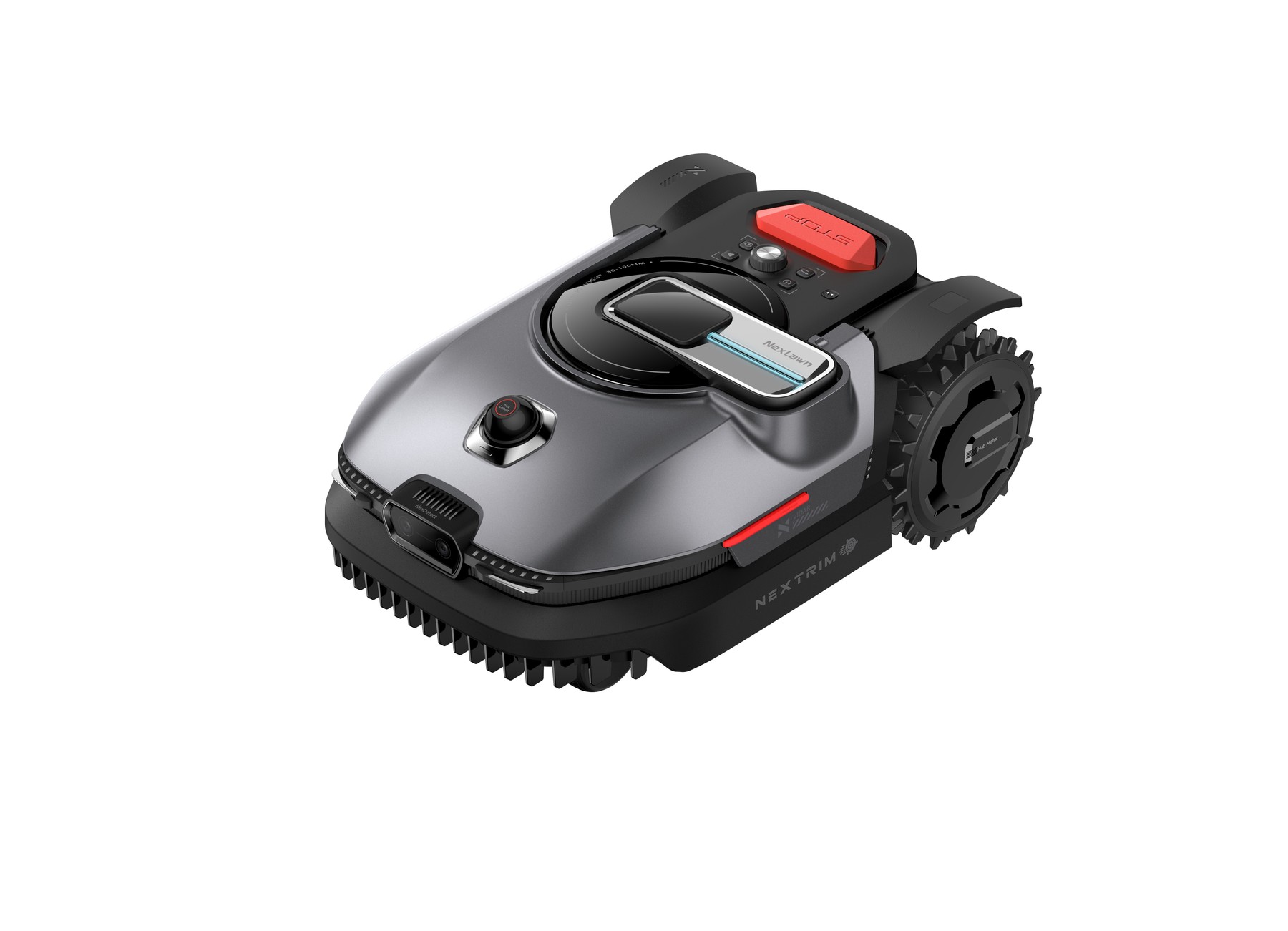 Render oficial de un NexLawn VIDAR de dos ruedas motrices completo, utilizado para la serie VIDAR 800 y 1600.