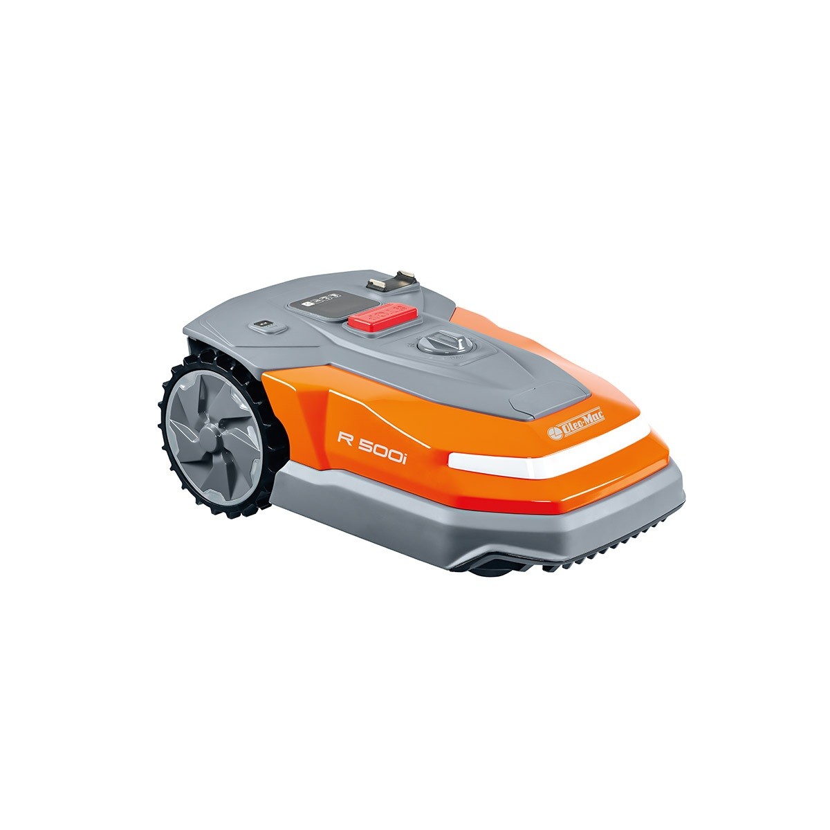 Render oficial de un Oleo-Mac R 500i completo, utilizado para ilustrar la familia R 500i, R 1000i y R 2000i.