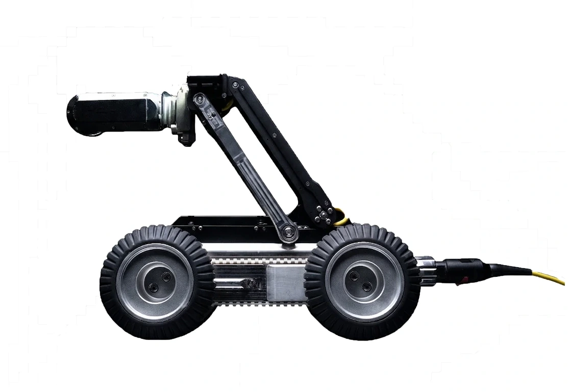 Pipe Trekker A-150 con su cámara y ruedas en la imagen oficial de producto.