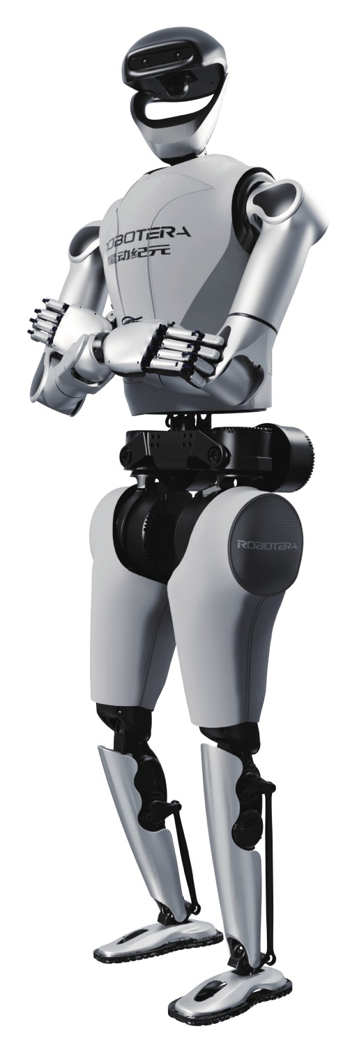 Representación de cuerpo completo de RobotEra L7 en su folleto técnico