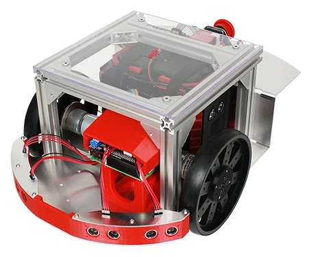 Fotografía oficial del robot Raspberry Pi Cat de RT Corporation.