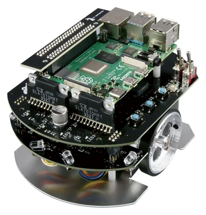 Fotografía oficial del robot Raspberry Pi Mouse V3 de RT Corporation.