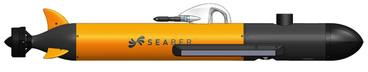 Render oficial de MARVEL de SEABER con la configuración de sonar lateral.