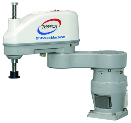 Vista oficial del robot Shibaura Machine TH650A.