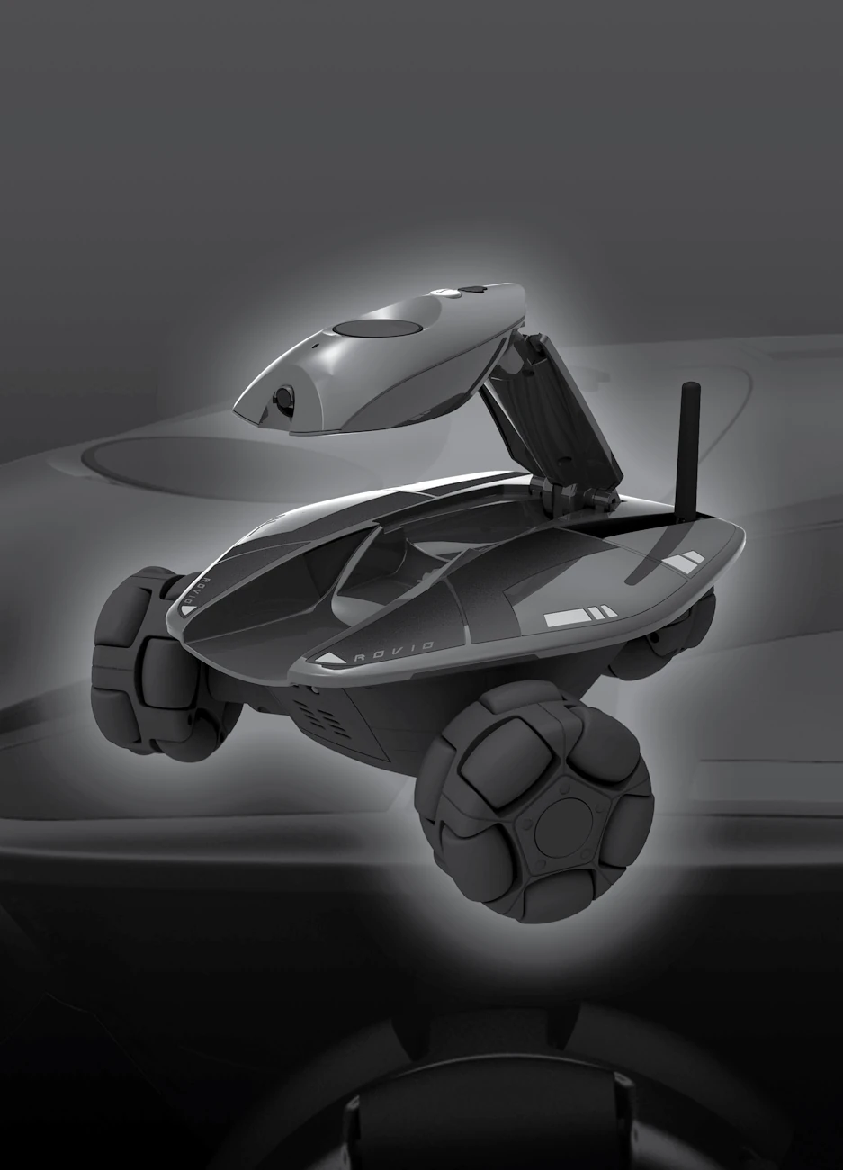 Render de Rovio incluido en el manual de WowWee, con la cámara elevada.