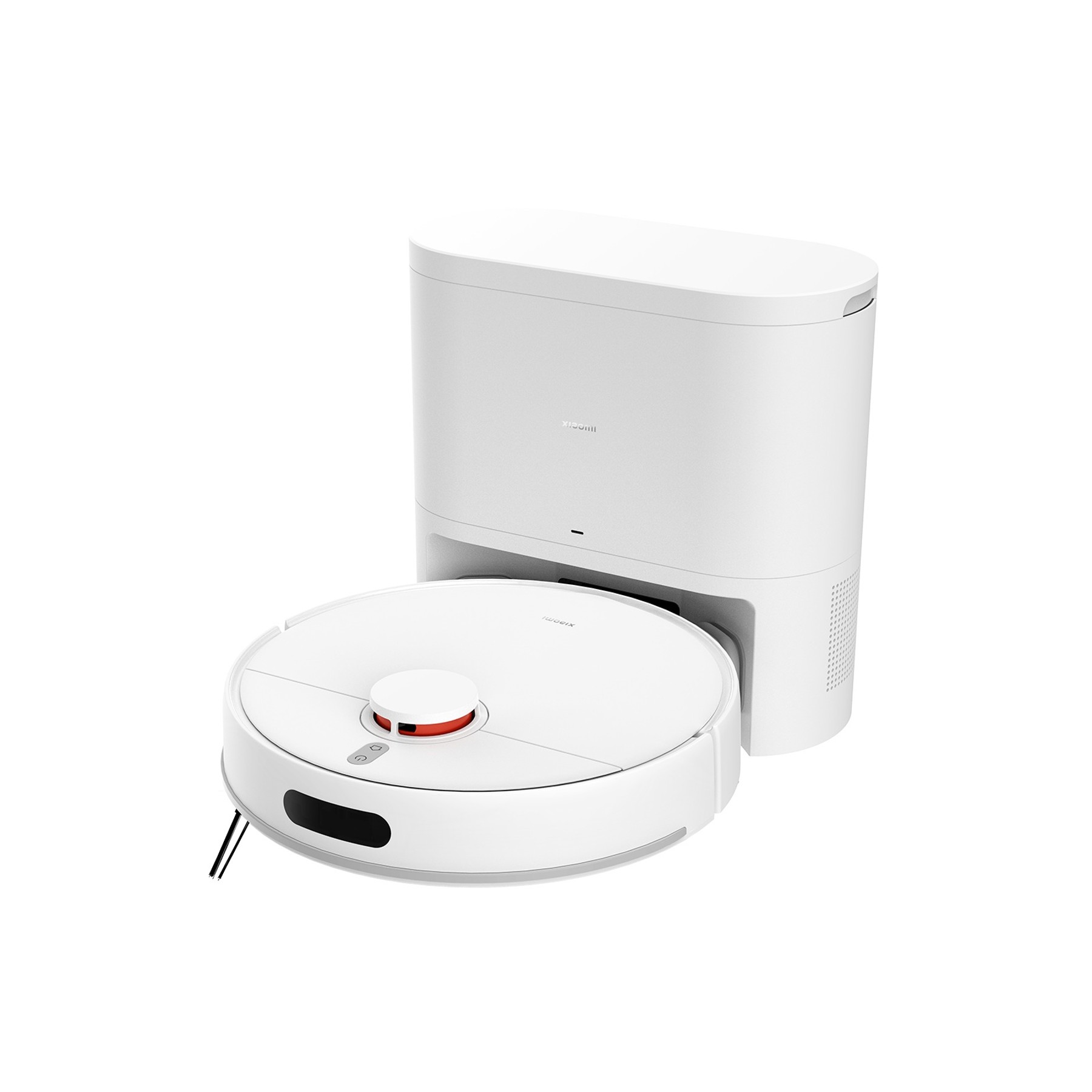 Render oficial del Xiaomi Robot Vacuum H40 con estación de vaciado.